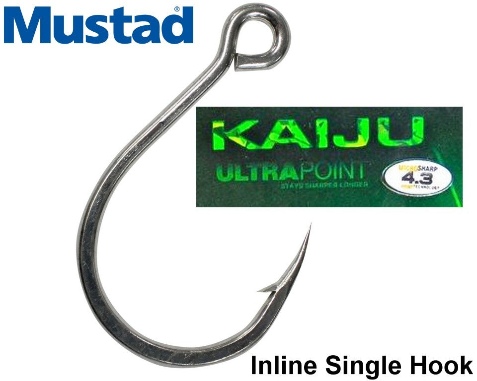 Mustad Kaiju In-Line Single Fishing Hooks