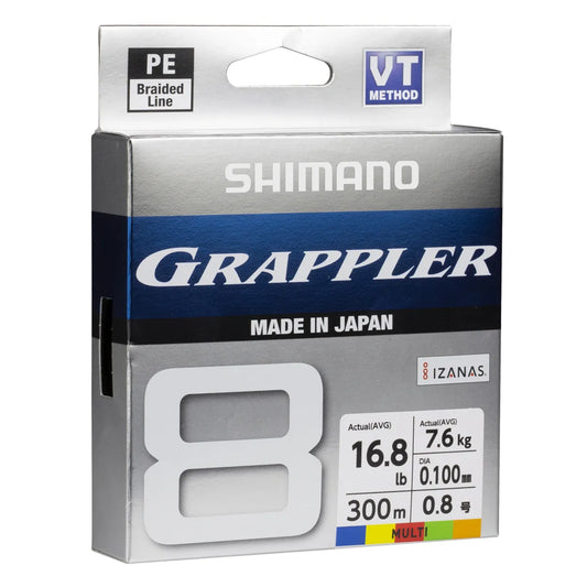 Shimano Grappler Braided line Multi colour 300m