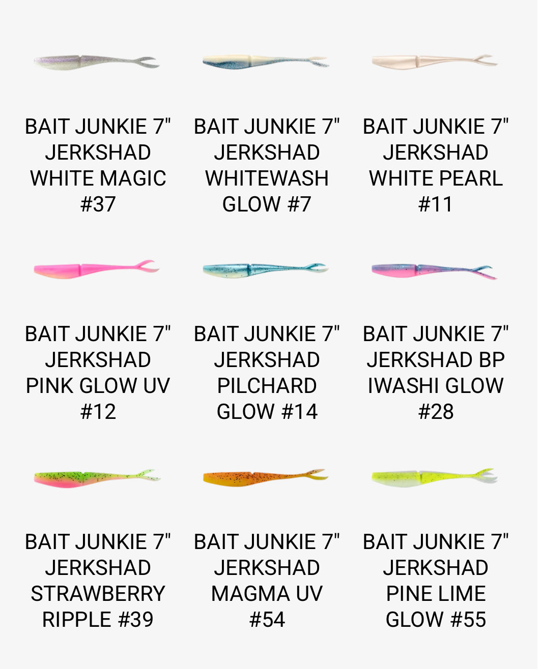 Bait Junkie 7 Inch Jerk Shad