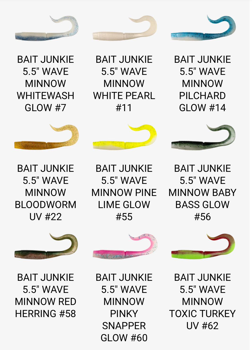 Bait Junkie Wave Minnow 5.5
