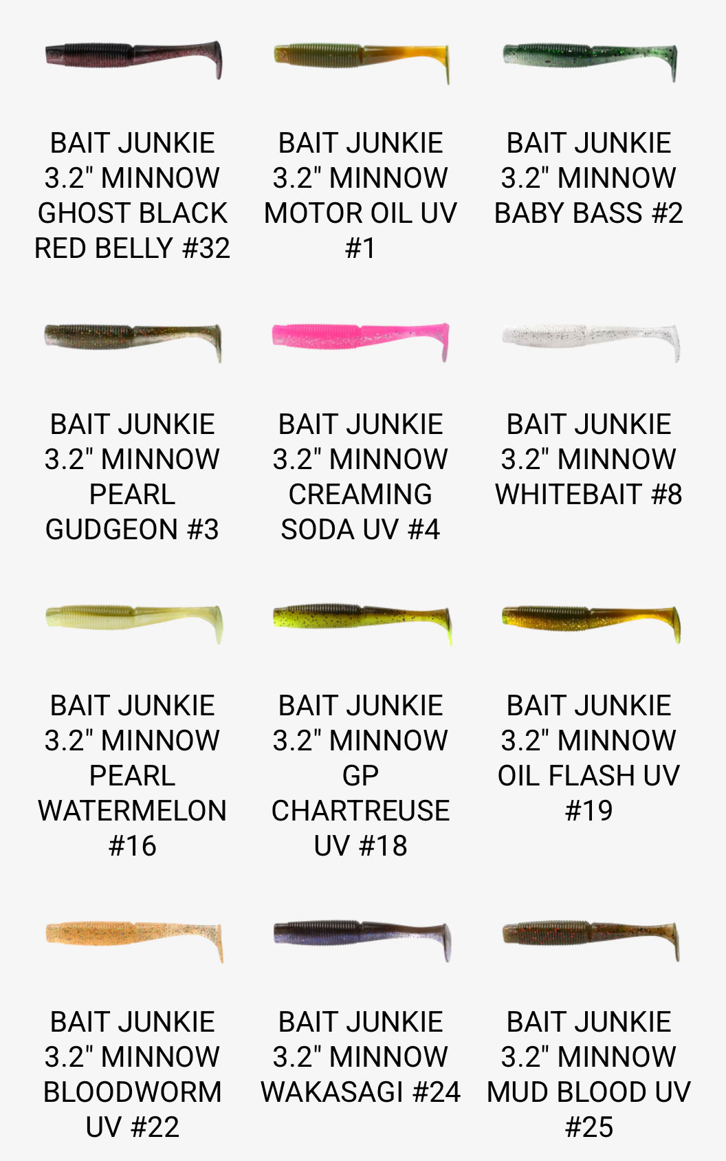 Bait Junkie Minnow 3.2 Inch