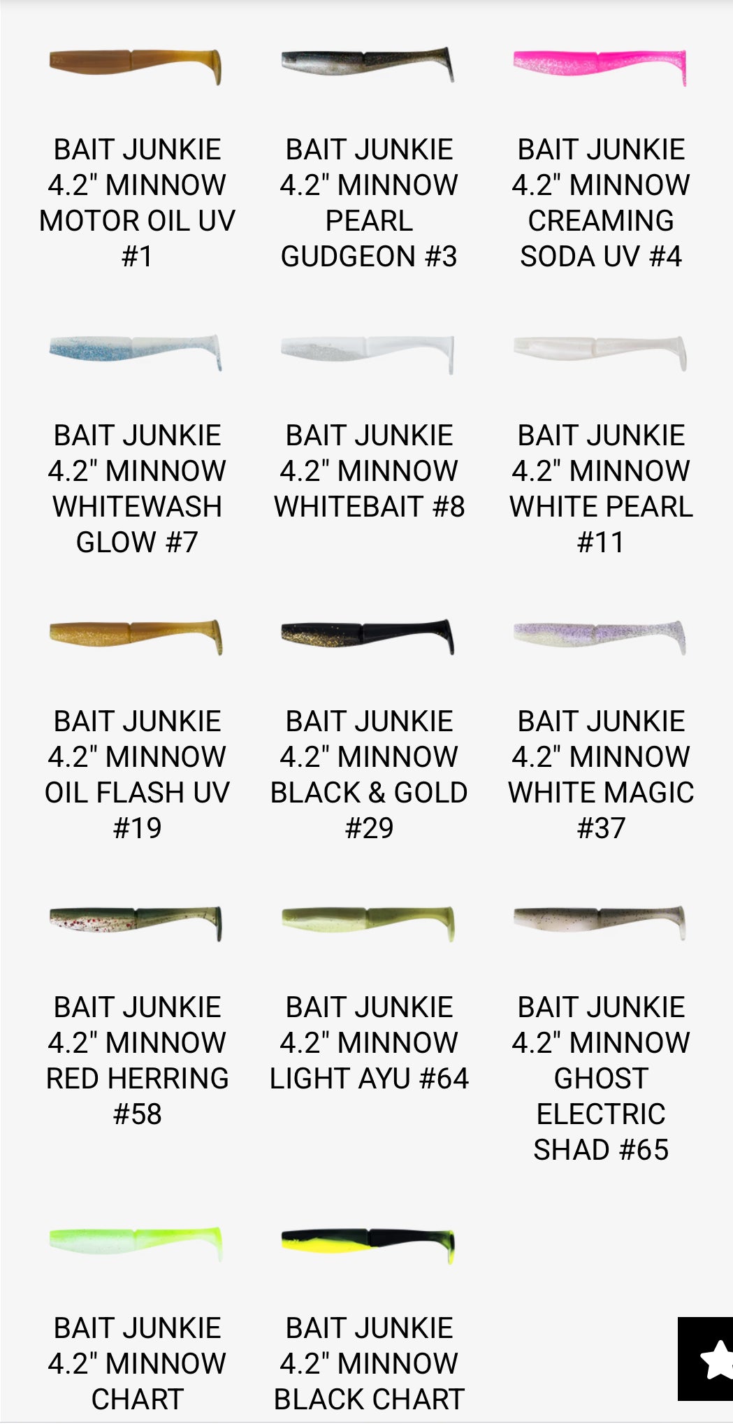 Bait Junkie Minnow 4.2 Inch