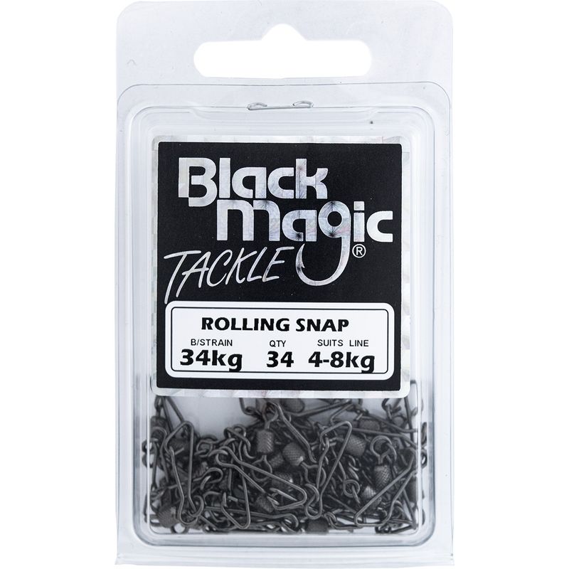 Black Magic Rolling Snap Swivels